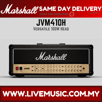 Marshall JVM410H 100 Watt Tube Guitar Amp Head (JVM-410H)