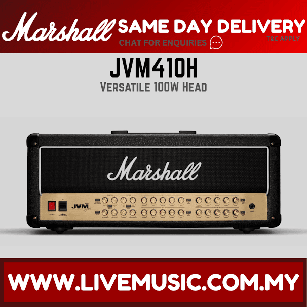 Marshall JVM410H 100 Watt Tube Guitar Amp Head (JVM-410H)