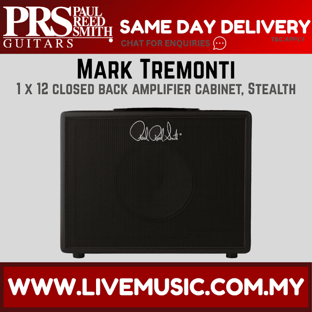 PRS Mark Tremonti 1x12 Closed Back Amplifier Cabinet - Stealth