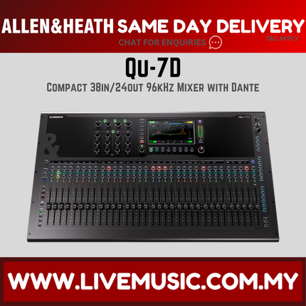 Allen & Heath QU-7D 38-channel Digital Mixer with Dante ( QU 7D QU7D )