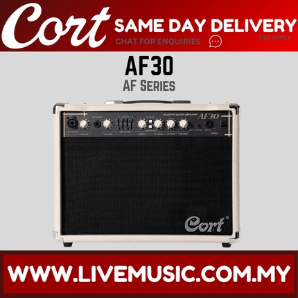 Cort AF30 30-Watt Acoustic Guitar Amplifier (AF-30/AF 30)