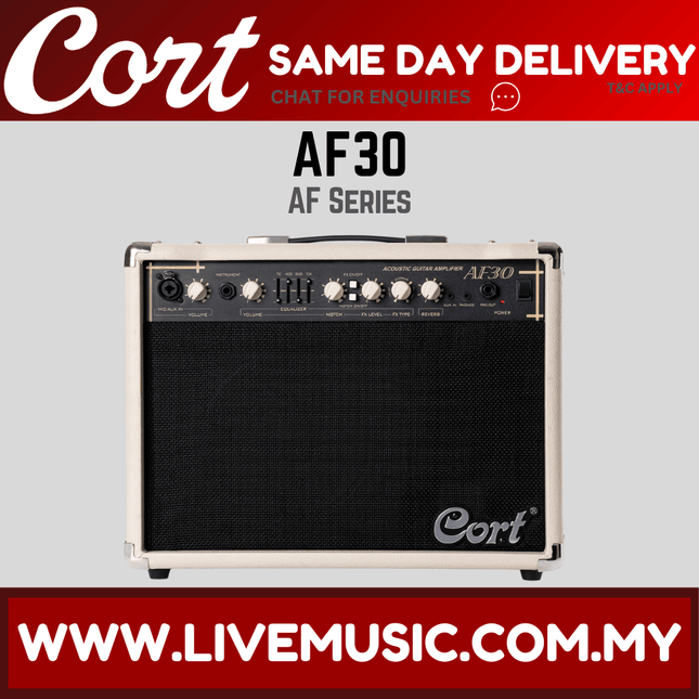 Cort AF30 30-Watt Acoustic Guitar Amplifier (AF-30/AF 30)