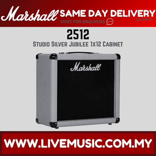 Marshall 2512-E Studio Silver Jubilee 70W 1x12 Extension Cabinet