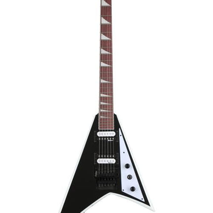 Jackson JS32 Rhoads - JS Series Electric Guitar Amaranth Fretboard - Black with White Stripes (JS-32/JS 32)