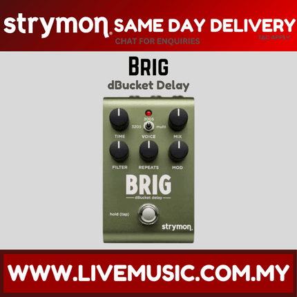 Strymon Brig Multi-voice dBucket Delay Guitar Pedal w/o Adapter