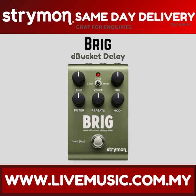 Strymon Brig Multi-voice dBucket Delay Guitar Pedal w/o Adapter
