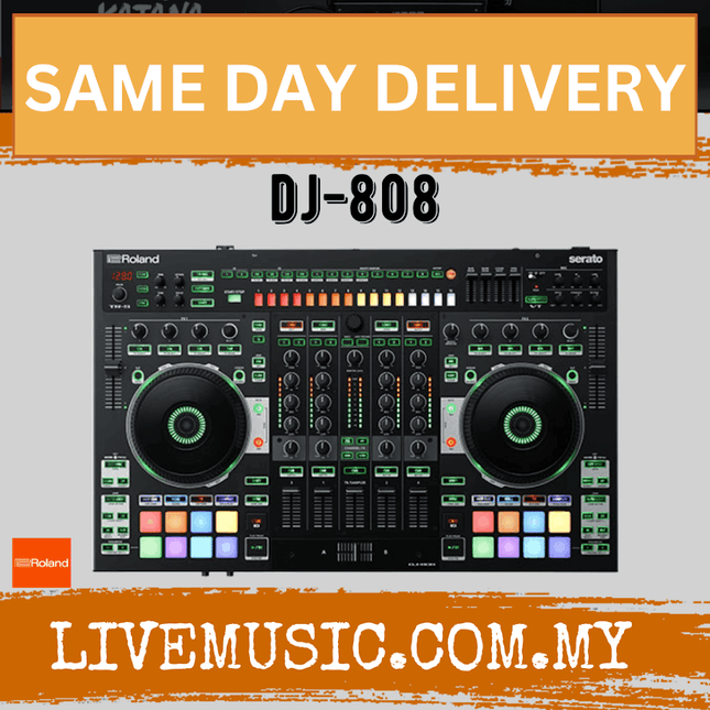 Roland DJ-808 - 4 deck Serato DJ Controller (DJ808)