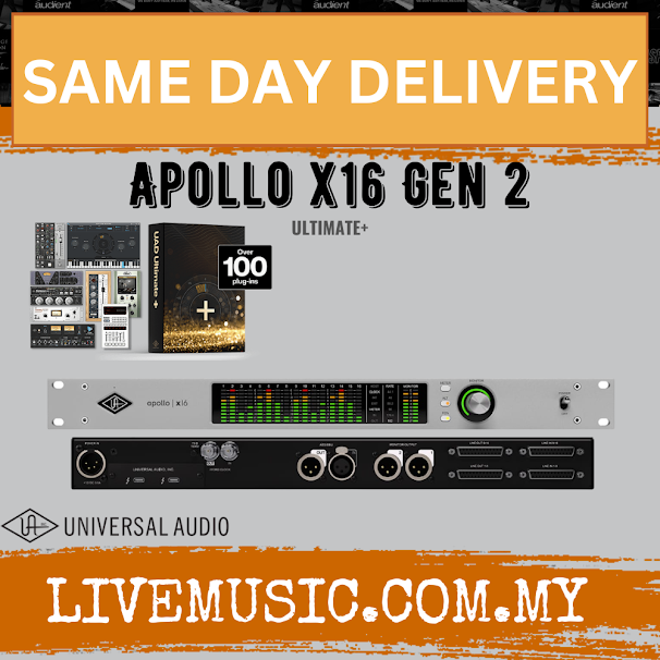 Universal Audio Apollo x16 Gen 2 Thunderbolt Audio Interface - Ultimate Edition