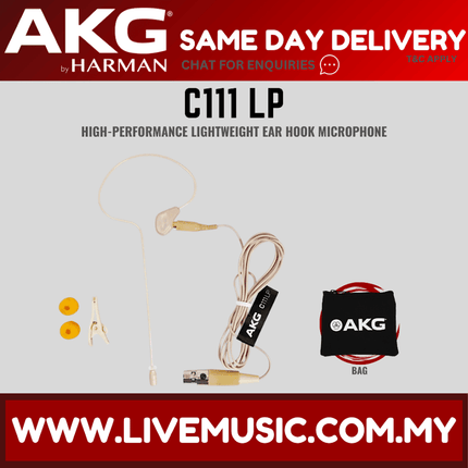 AKG C111 LP Lightweight Ear-Hook Microphone (C111-LP/C111 LP)