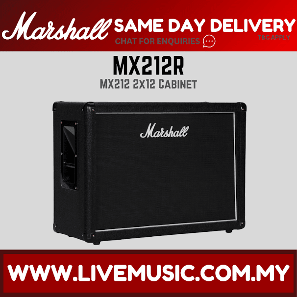 Marshall MX212R - 160 Watt, 2x12" Guitar Extension Cabinet (MX212-R/MX212)
