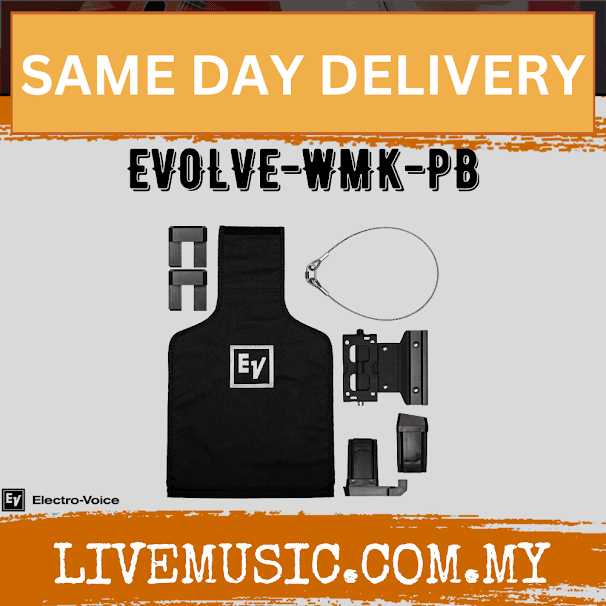 Electro-Voice EVOLVE-WMK-PB Black Wall Mount Kit ( EVOLVE WMK PB /  EVOLVEWMKPB )