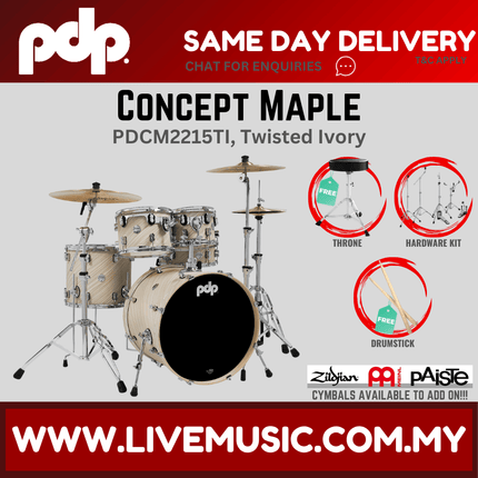 PDP By DW CM5 Concept Maple Shell Pack - 5-Piece Without Cymbal Set ( PDCM2215 )