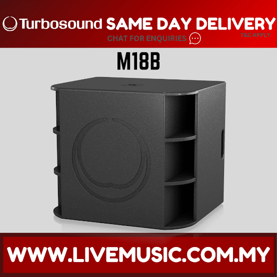 Turbosound Milan M18B 2200-Watt 18" Powered Subwoofer ( M-18B / M 18B )