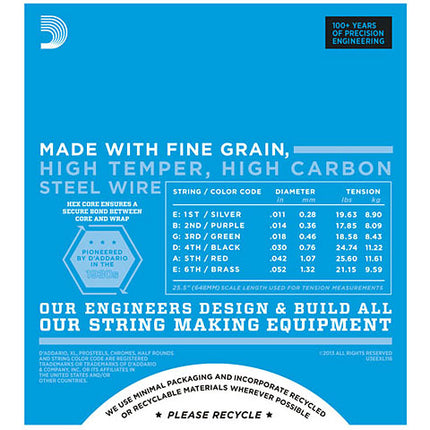 D'Addario EXL116 - Nickel Wound Electric Strings, Medium Top/Heavy Bottom (11-52)(DAddario/EXL116)