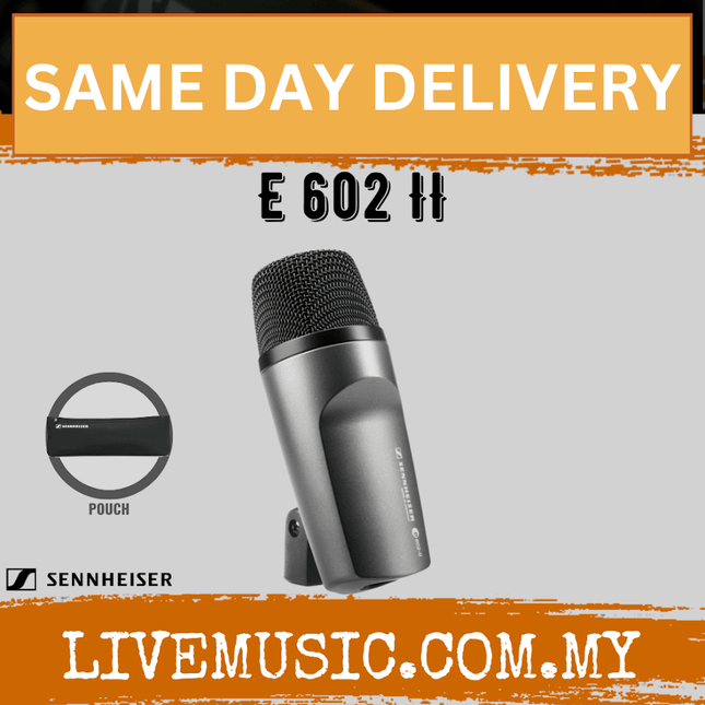 Sennheiser E 602-II Cardioid Bass Drum / Instrument Microphone (E602 II)