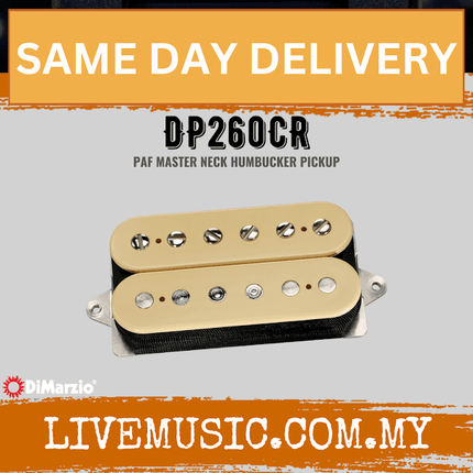 DiMarzio DP260CR PAF® Master Neck Humbucker Pickup - Cream (DP260 CR/DP260-CR)