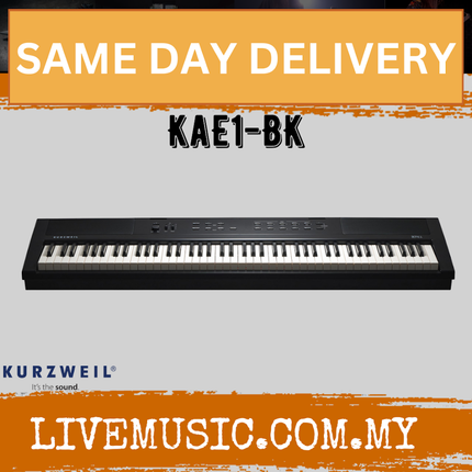 Kurzweil KaE1 Portable Digital Piano - Black ( Ka E1 Ka-E1 )