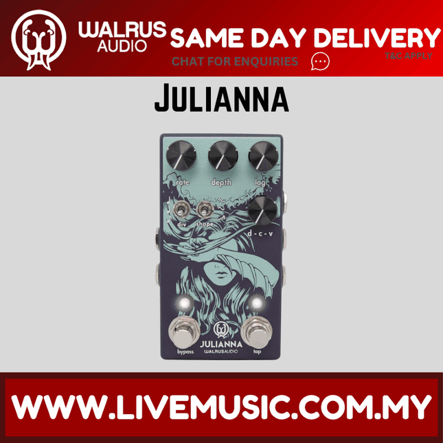 Walrus Audio Julianna Stereo Chorus/Vibrato Guitar Effects Pedal
