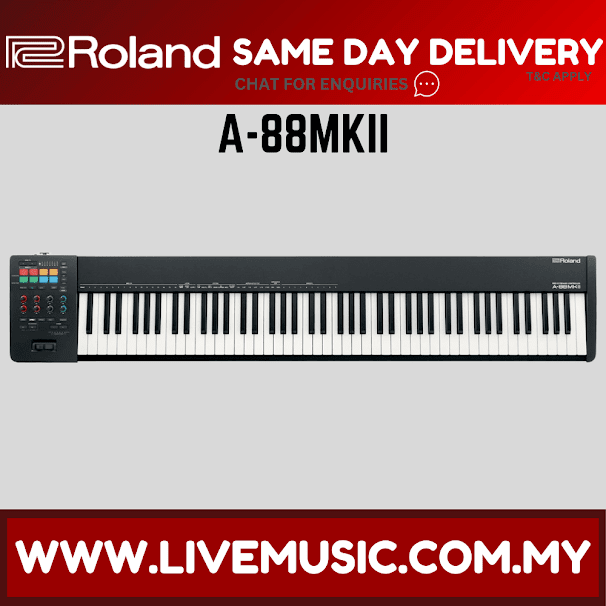 Roland A-88 MKII 88-key Keyboard Controller (A88/A 88/A88MKII)