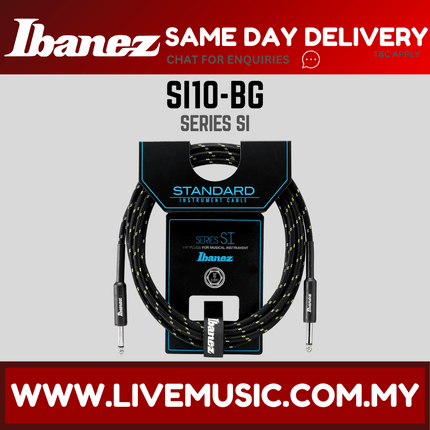 Ibanez SI10-BG Woven Guitar Cable Beige ( SI10BG / SI10 BG )
