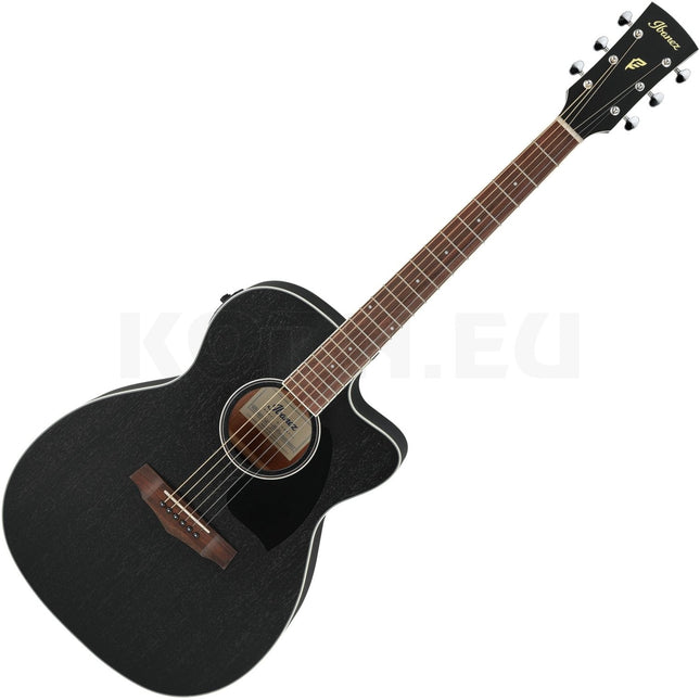 Ibanez PC14MHCE-WK Acoustic-Electric Guitar - Weathered Black ( PC14MHCE WK / PC14MHCEWK )