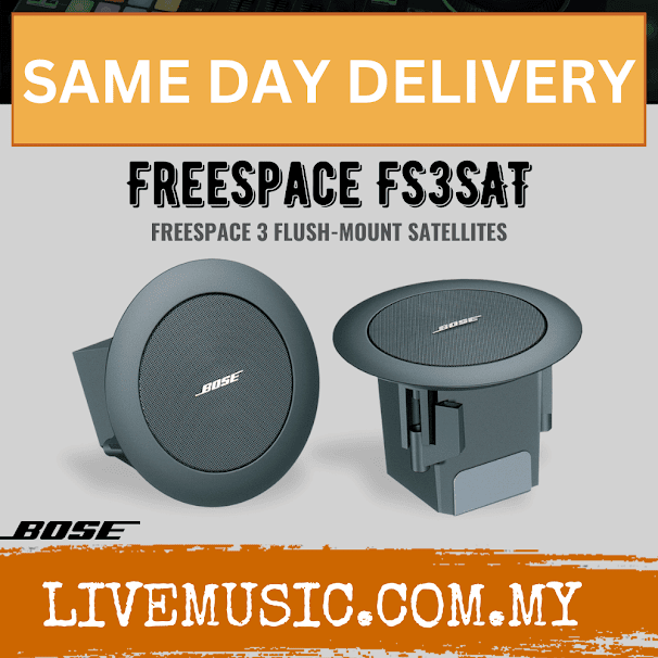 Bose FreeSpace 3 Flush-mount Satellites - Black ( FS3SAT )
