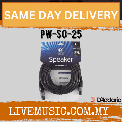 D'Addario Planet Waves PW-SO-25 Speaker Cable, 25 feet ( PWSO25 DAddario )