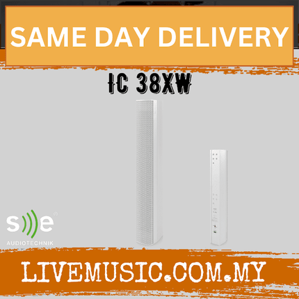 Se Audiotechnik IC 38X Column Speaker Each - White (IC38XW IC-38XW)