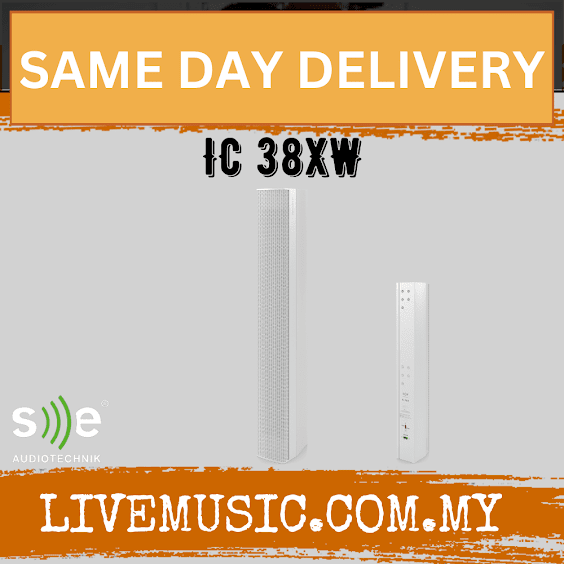 Se Audiotechnik IC 38X Column Speaker Each - White (IC38XW IC-38XW)