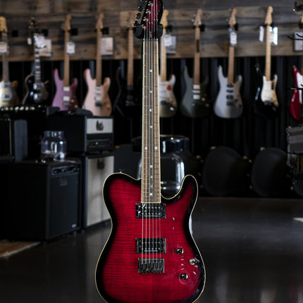 Fender Special Edition Custom Telecaster FMT HH Electric Guitar - Black Cherry Burst