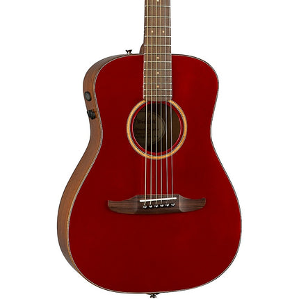 Fender California Malibu Classic Small-Bodied Acoustic-Electric Guitar with Bag - Hot Rod Red Metallic