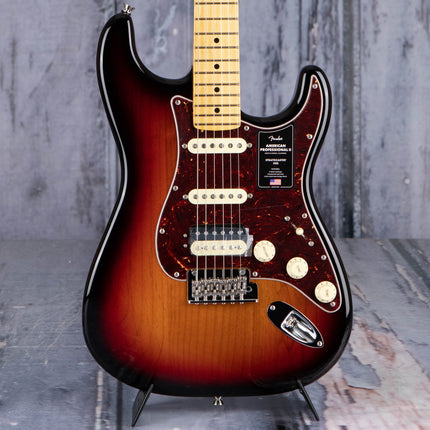Fender American Professional II HSS Stratocaster Electric Guitar, Maple Fretboard - 3-Tone Sunburst