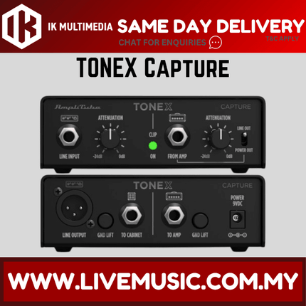 IK Multimedia TONEX Capture Tone Modeler and Re-amp Box