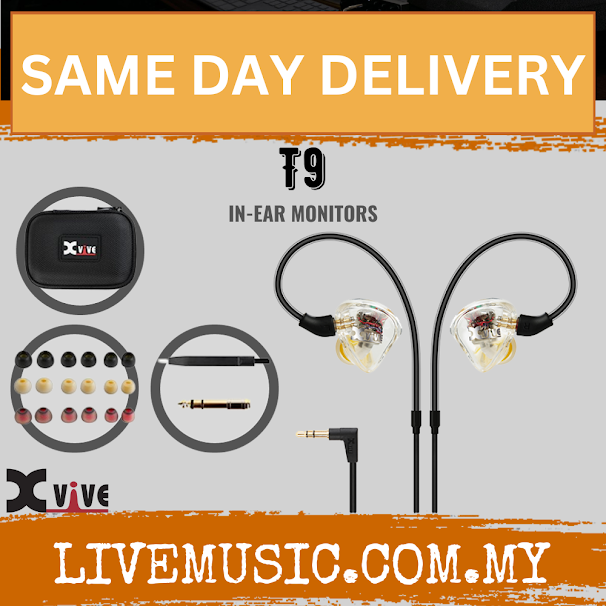 Xvive T9 In-ear Monitors Earphones ( T-9 / T 9 )