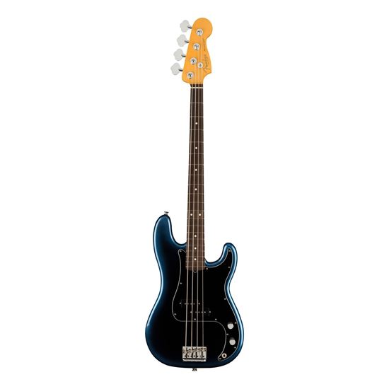 Dark Night electric precision bass guitar with rosewood-style fretboard