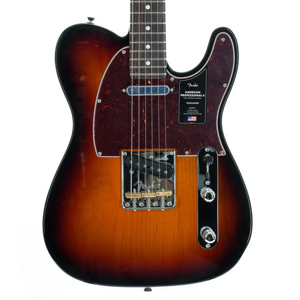 Fender American Professional II Telecaster Electric Guitar, Rosewood Fretboard - 3-Tone Sunburst