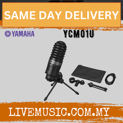 Yamaha YCM01U USB Condenser Microphone - White / Black ( YCM-01U YCM 01U )