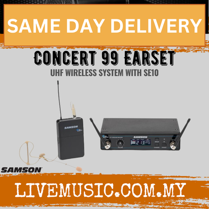 Samson Concert 99 Earset Frequency Agile UHF Wireless System (Concert99Earset)
