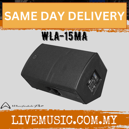 Wharfedale Pro WLA-15MA 1500W PEAK,15" 2-WAY Active Monitors Speaker (WLA15MA WLA 15MA)