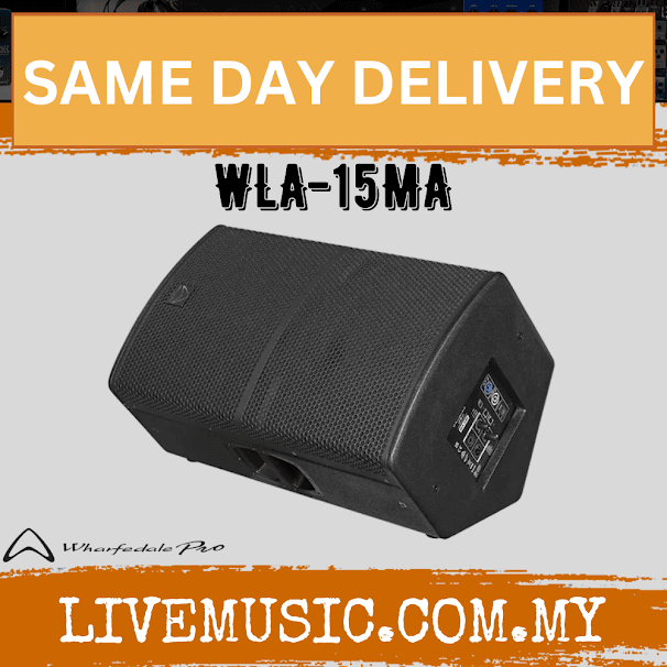 Wharfedale Pro WLA-15MA 1500W PEAK,15" 2-WAY Active Monitors Speaker (WLA15MA WLA 15MA)