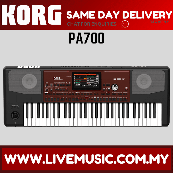 Korg Pa700 - 61 key Arranger Workstation with and Adapter (Pa-700)