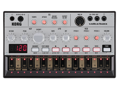 Korg Volca Bass Analog Bass Synth Module And Sequencer Midi Controller (VolcaBass/Volca-Bass)