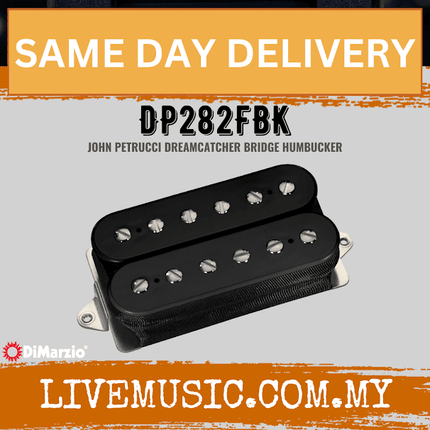 DiMarzio DP282FBK Dreamcatcher Bridge Pickup, F-spaced - Black (DP-282FBK)