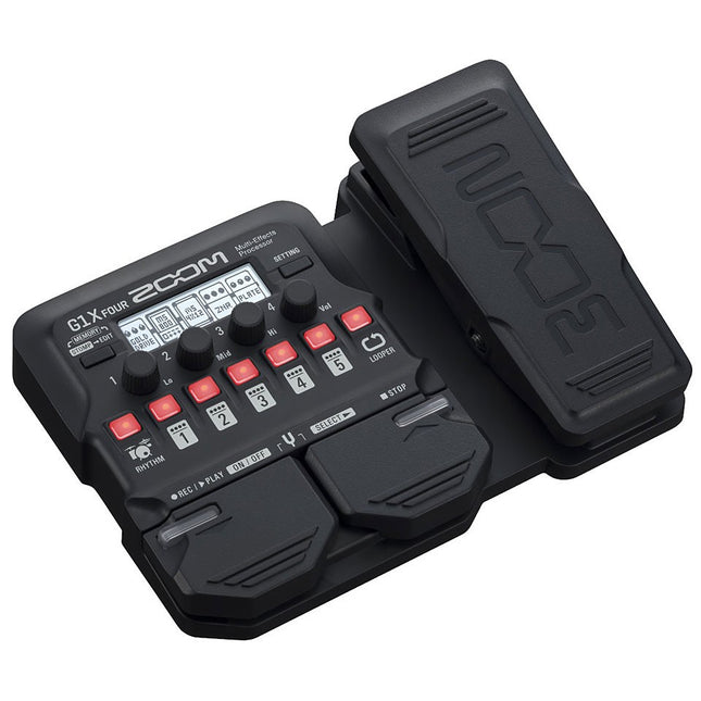 Zoom G1X FOUR Multi-effects Processor with Expression Pedal (G1XFOUR/G1X-FOUR) Replacing G1xon