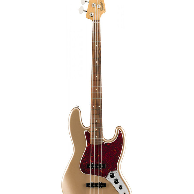 Fender Vintera 60s Jazz Bass Guitar, Pau Ferro Fretboard with Gig Bag - Firemist Gold