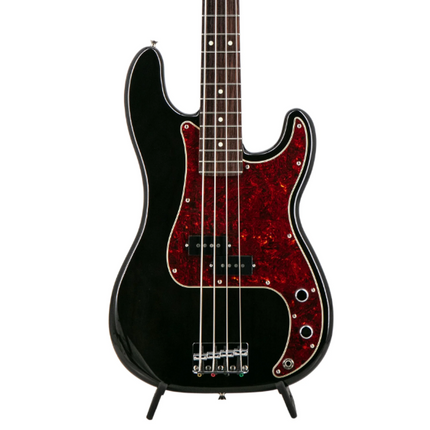Fender FSR Collection Hybrid II Precision Bass Guitar, RW FB, Trans Black