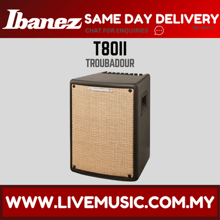 Ibanez T80II Troubadour 1x8 80-Watt Acoustic Guitar Amplifier ( T80-II / T80 II )