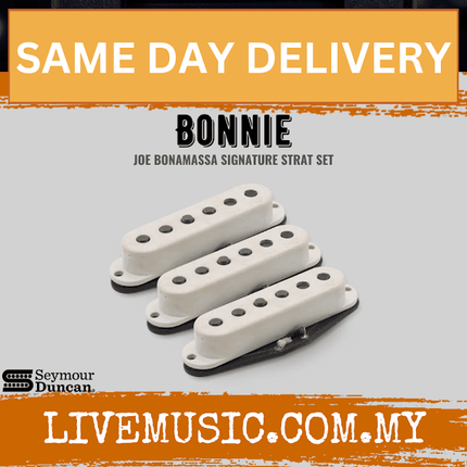 Seymour Duncan Joe Bonamassa Bonnie ’55 Strat Single Coil 3-piece Pickup Set – Aged White