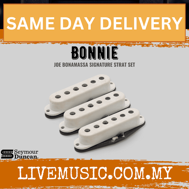 Seymour Duncan Joe Bonamassa Bonnie ’55 Strat Single Coil 3-piece Pickup Set – Aged White