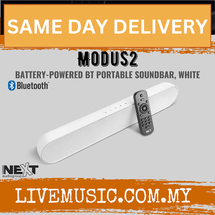 Next Audio MODUS 2 Wireless Portable Sound Bar 2x10w - White ( MODUS2 / MODUS-2 )